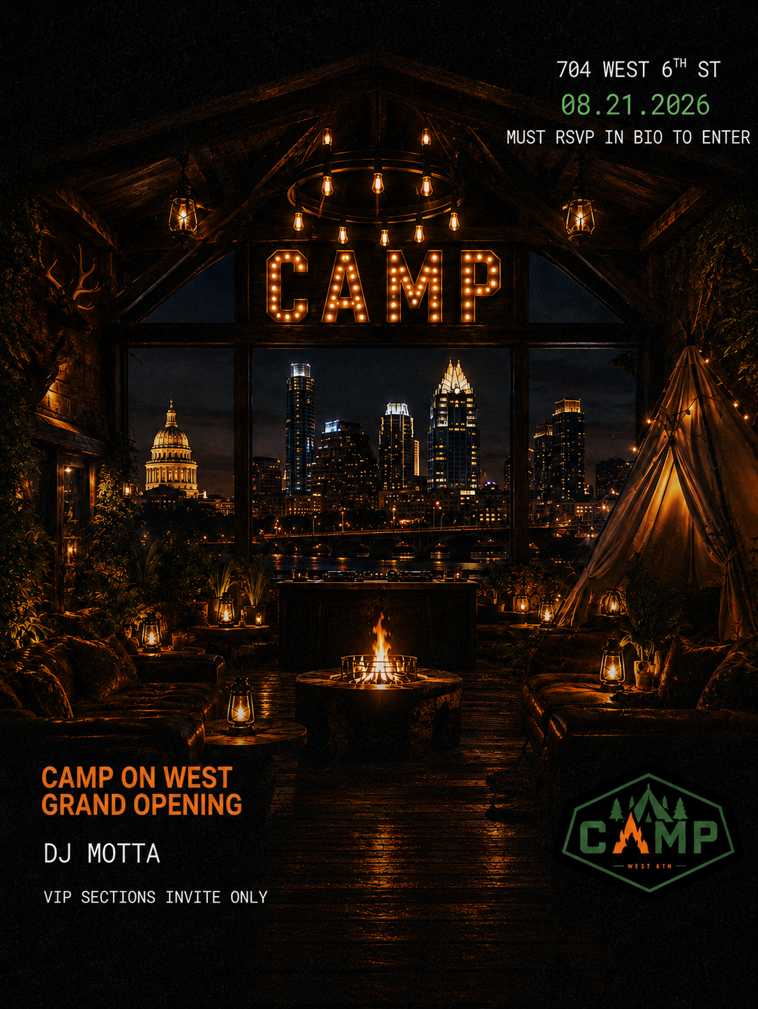 CAMP ON WEST: GRAND OPENING
