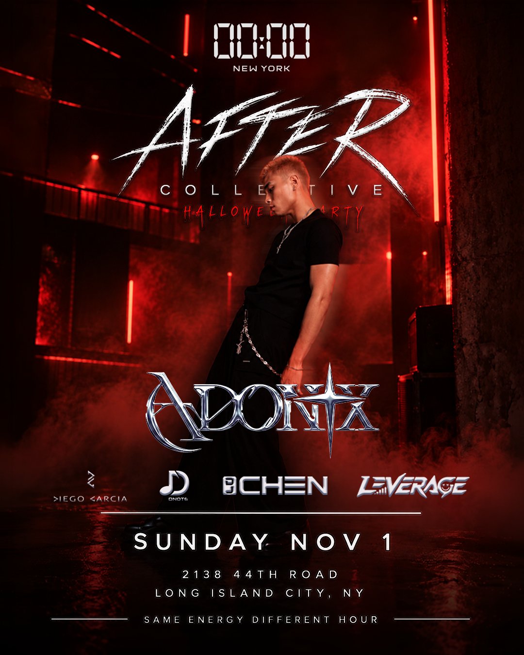 00:00 - ADONIX Presents flyer