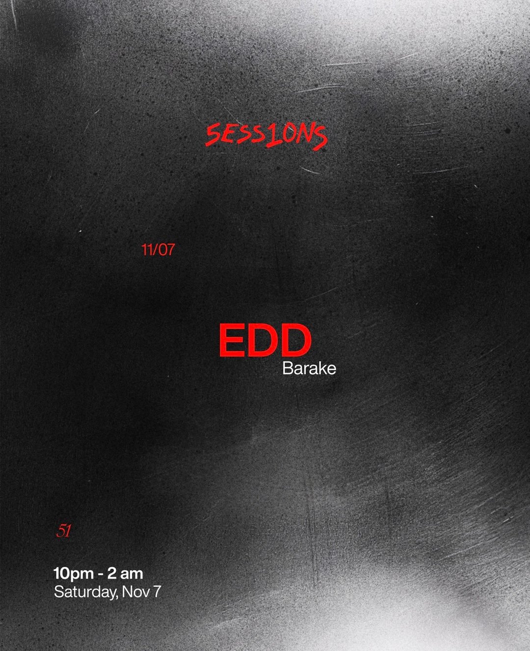 5ESS1ONS x EDD | NOV 7 flyer