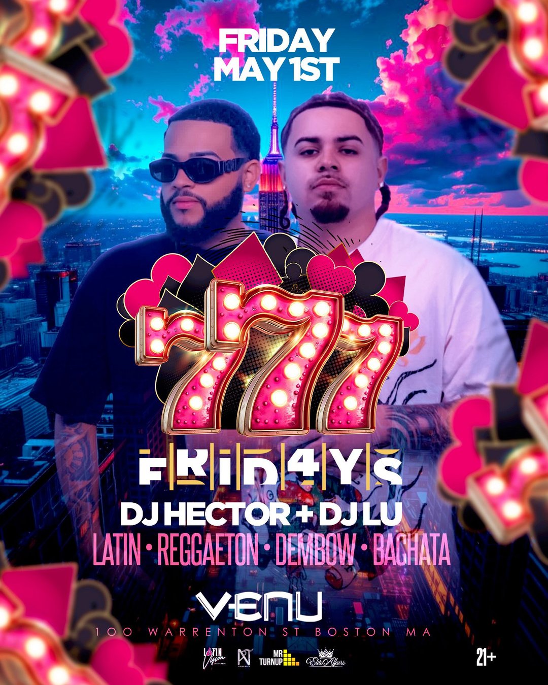 777 FRIDAY'S - DJ HECTOR X DJ LU flyer