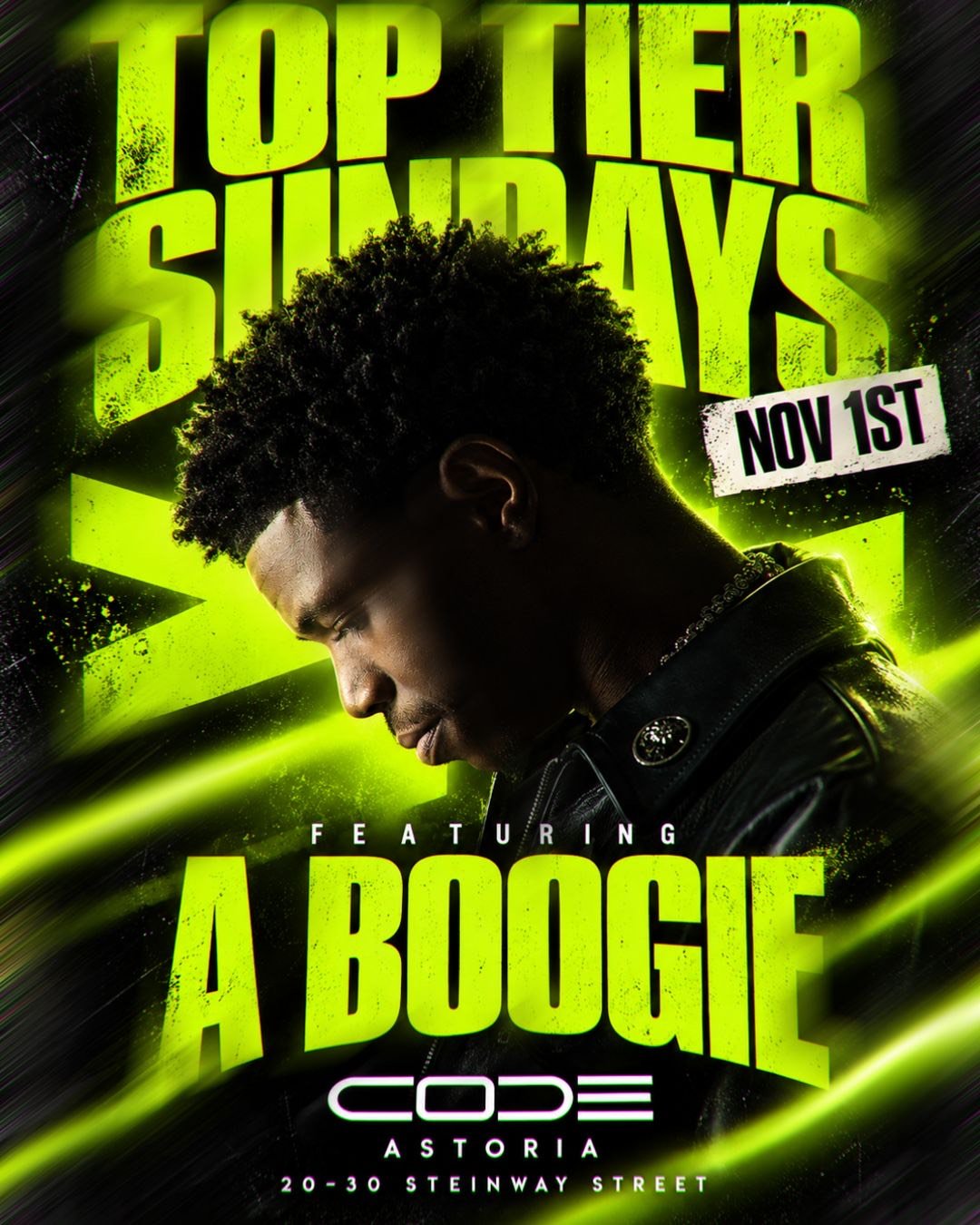 A BOOGIE LIVE IN ASTORIA QUEENS NYC flyer