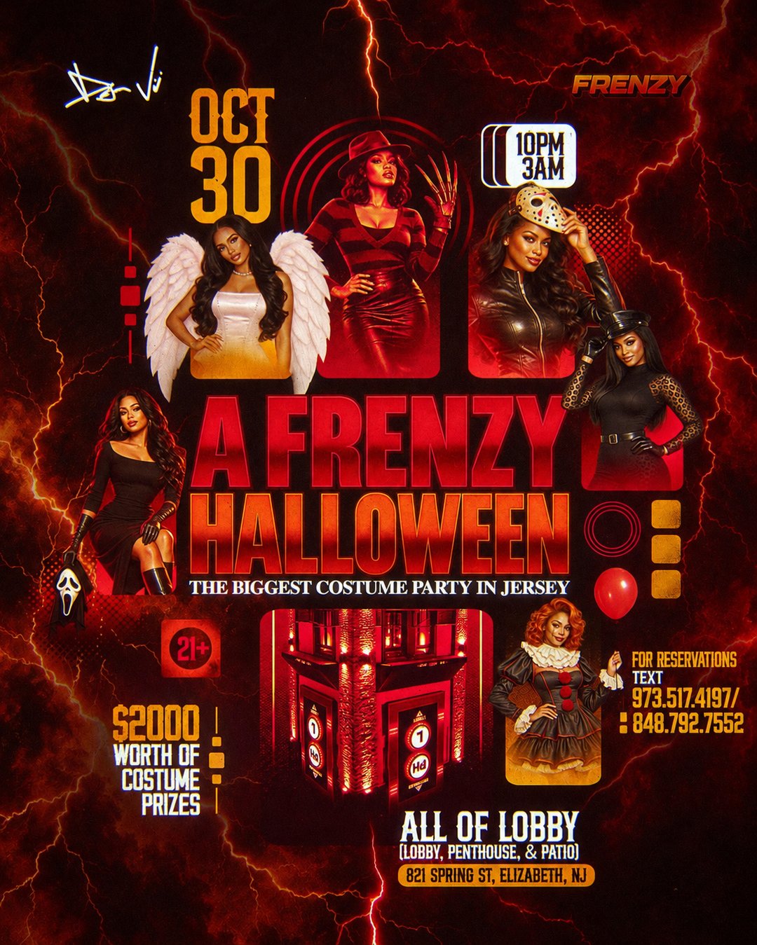 A Frenzy Halloween 10.30 (21+) flyer