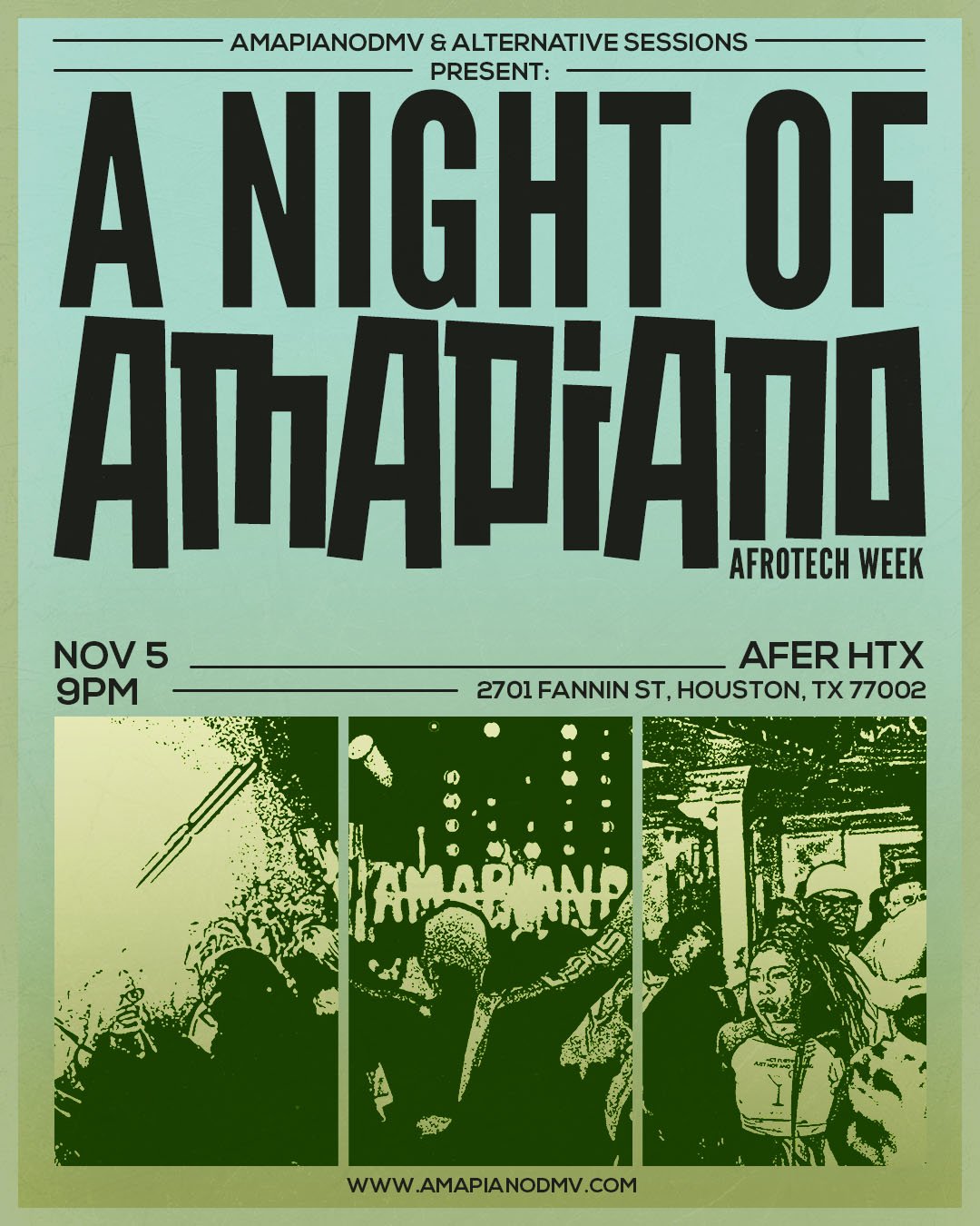 A Night of Amapiano: AfroTech Week flyer