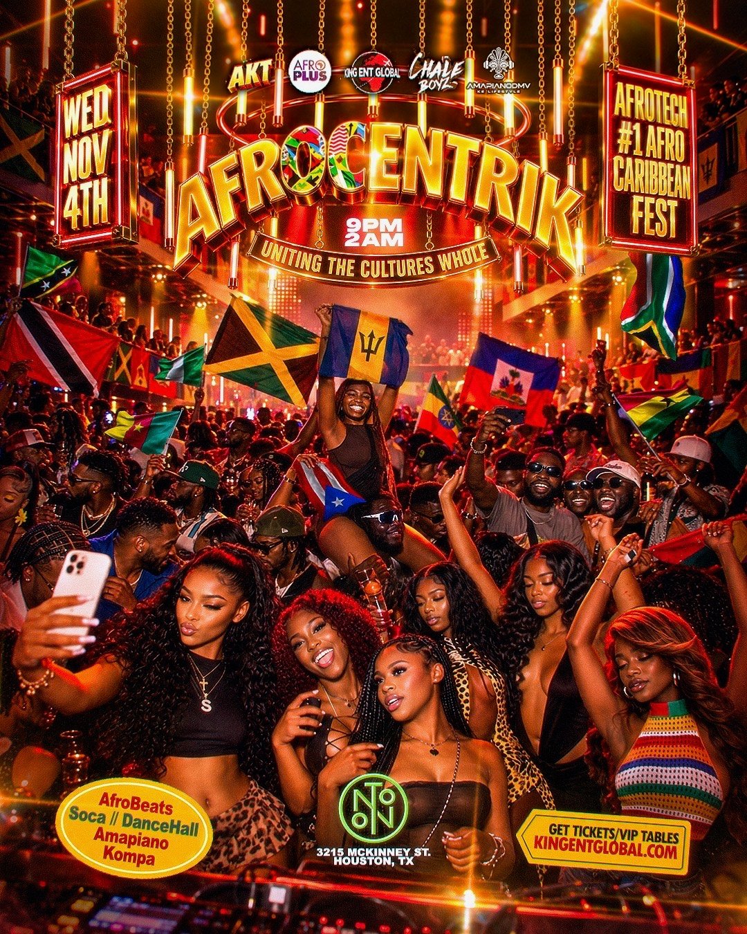 Afrocentrik HTX 2026 flyer