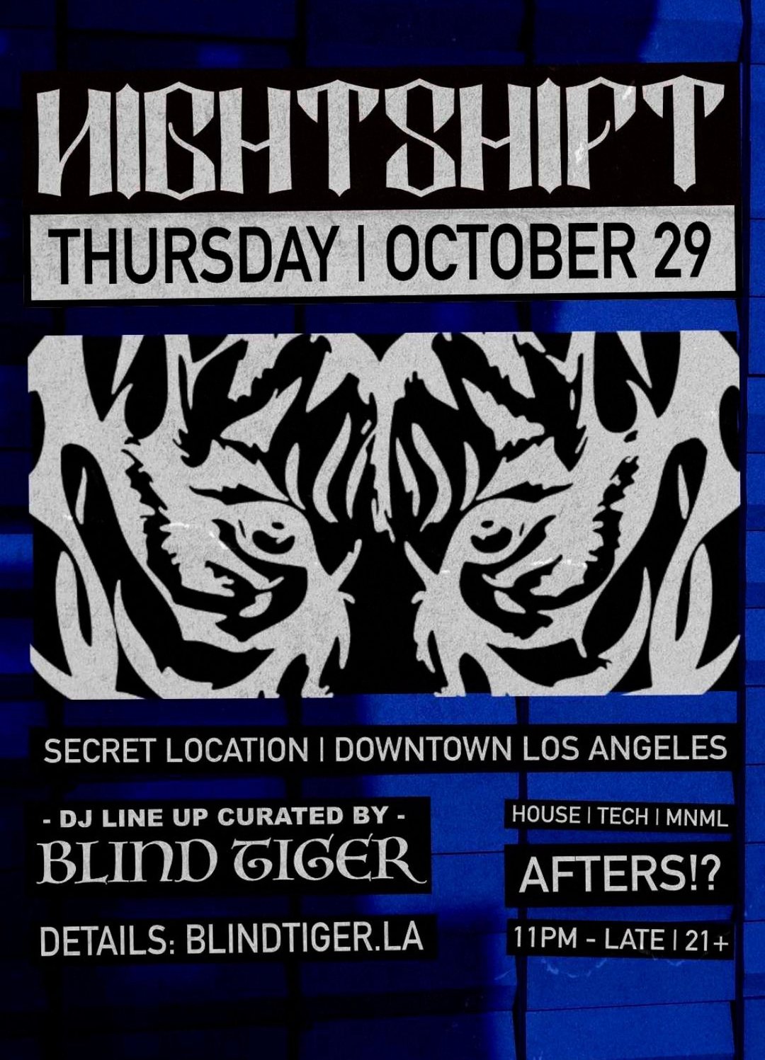 AFTERS 10-29 ( THURSDAY ) flyer