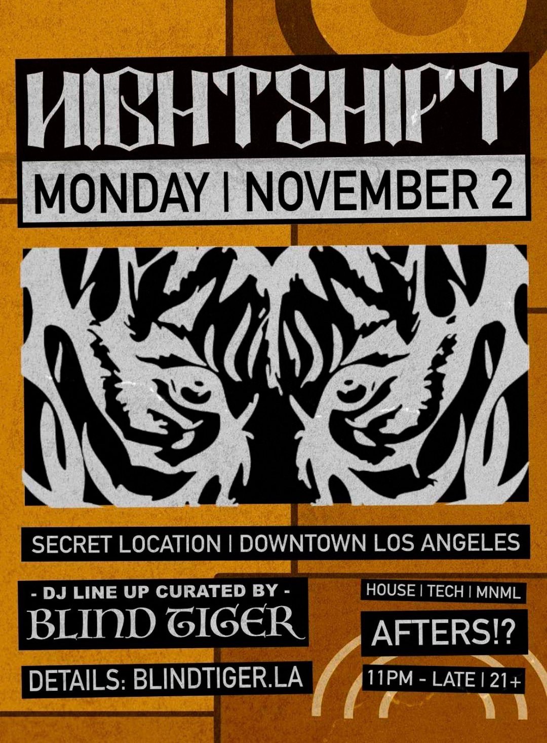 AFTERS 11-02 ( MONDAY ) flyer