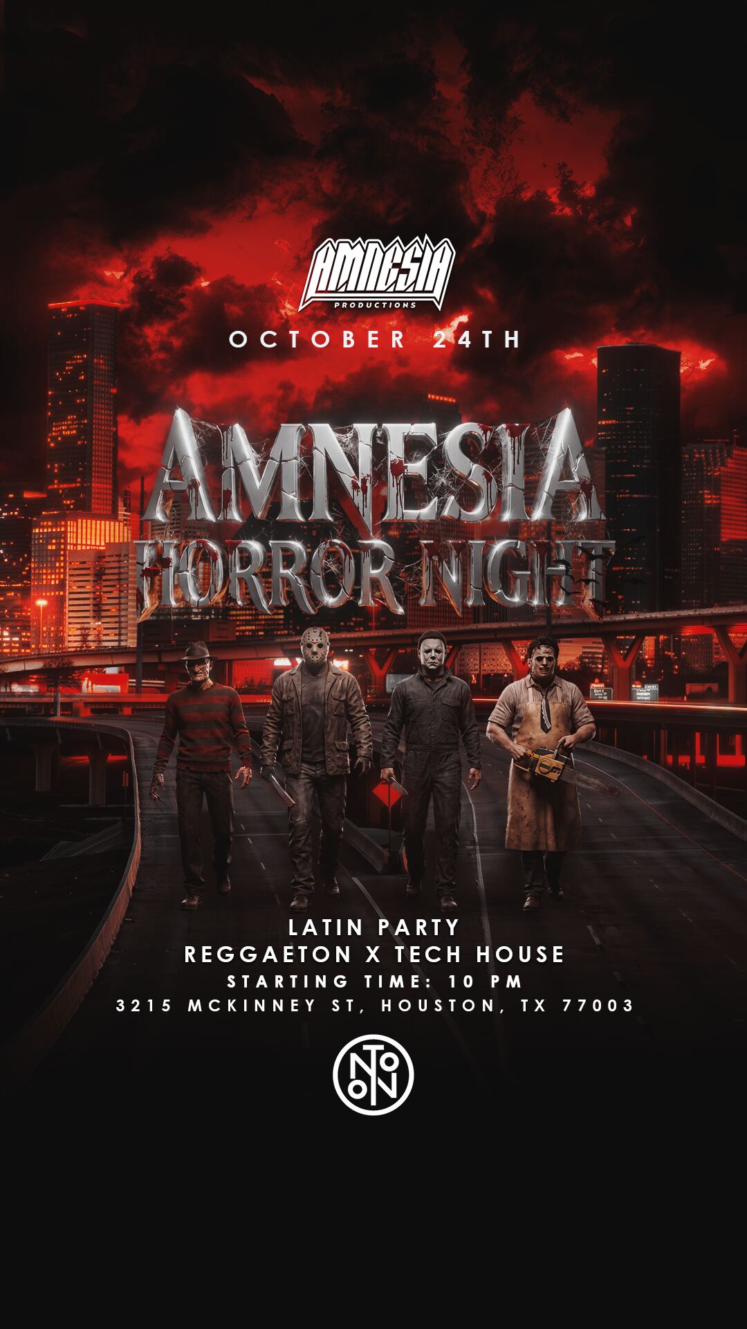 Amnesia Horror Night flyer