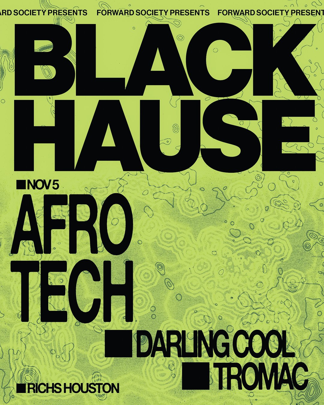 'BLACK HAUSE' HOUSTON | THU 11/5 (AFRO TECH) flyer