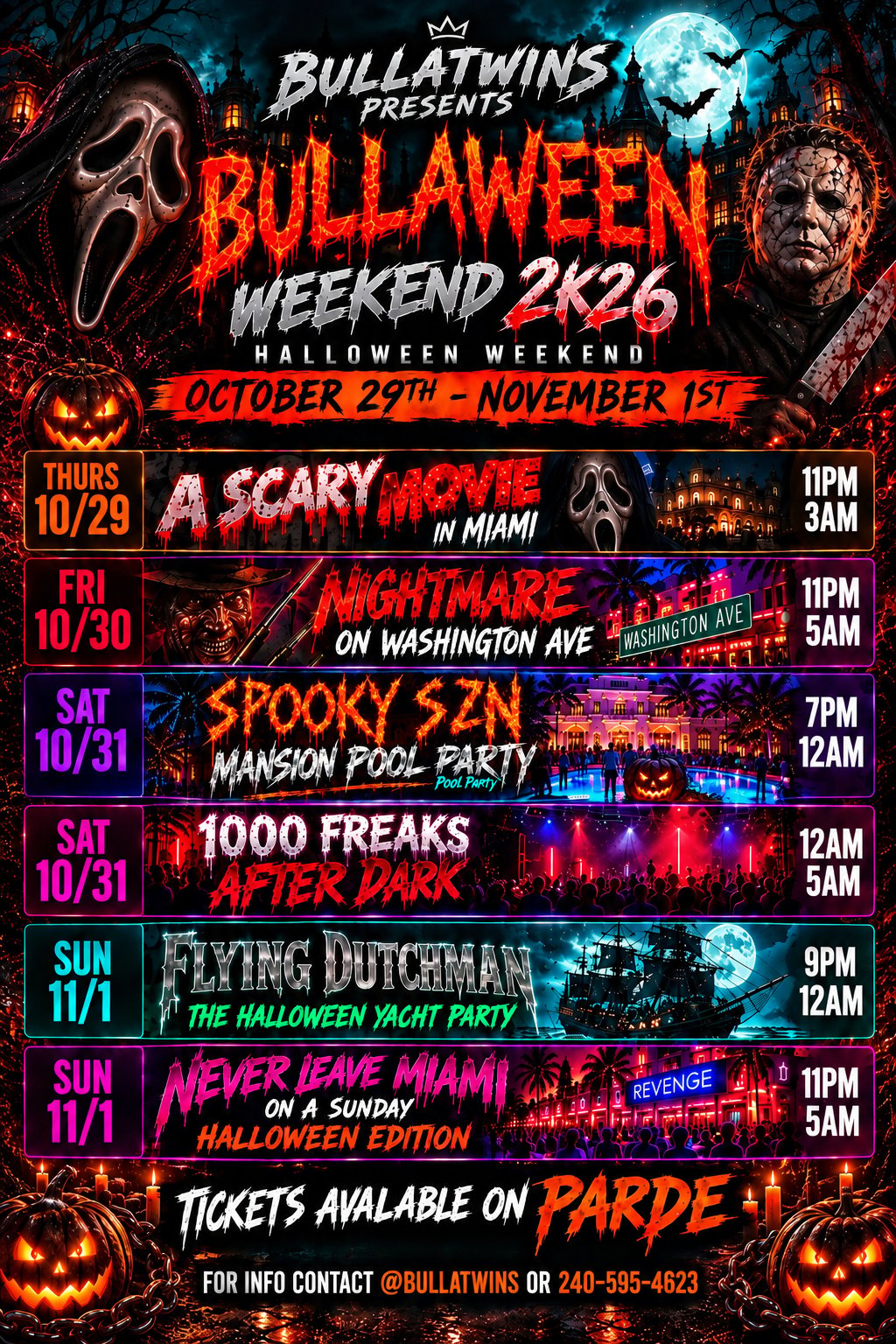 Bullaween Weekend 2k26 flyer