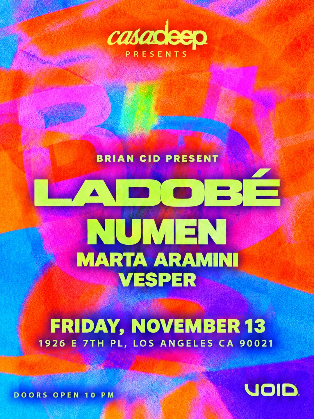 CASA DEEP PRESENTS — LADOBÉ flyer