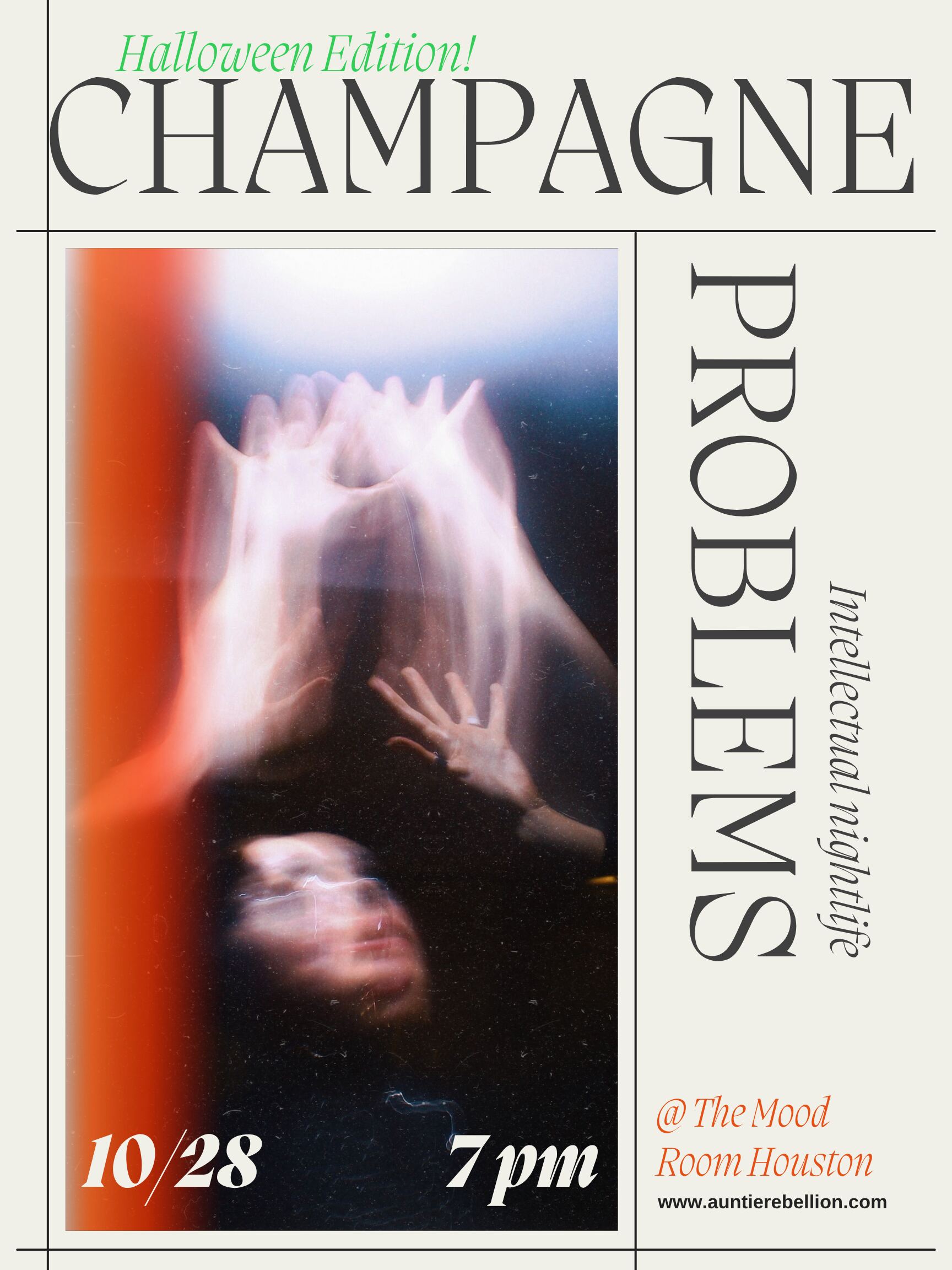 Champagne Problems, Halloween Special Event flyer