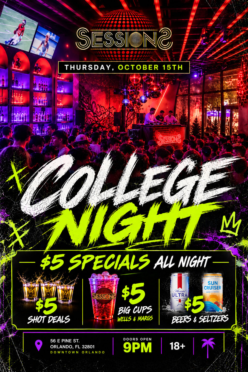 College Night Thursdays flyer