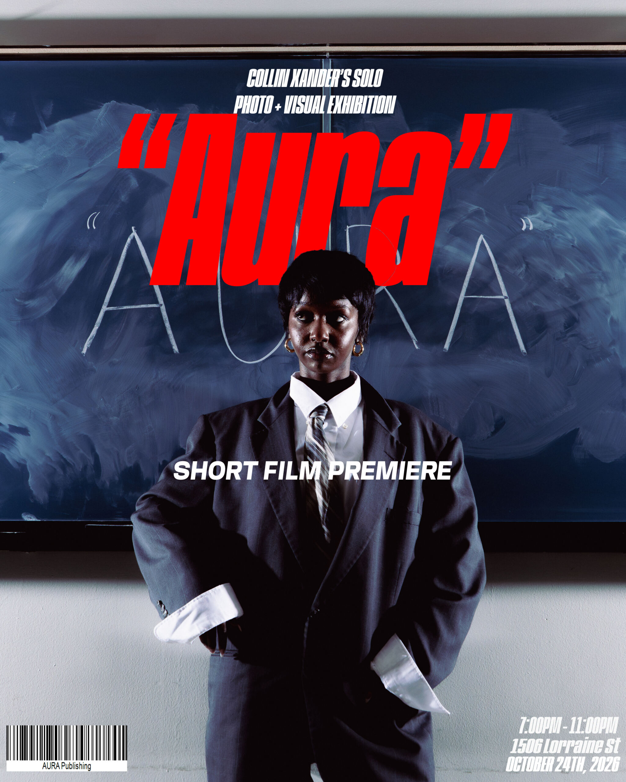 Collin Xander's "Aura" Solo Photo + Visual Exhibition flyer