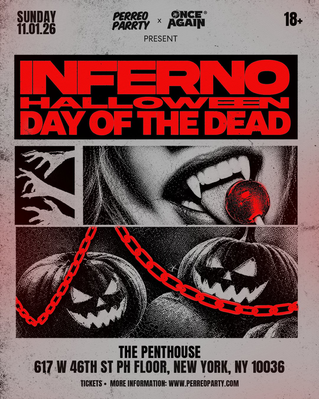 Day Of The Dead: Halloween Dance Party | The Penthouse flyer
