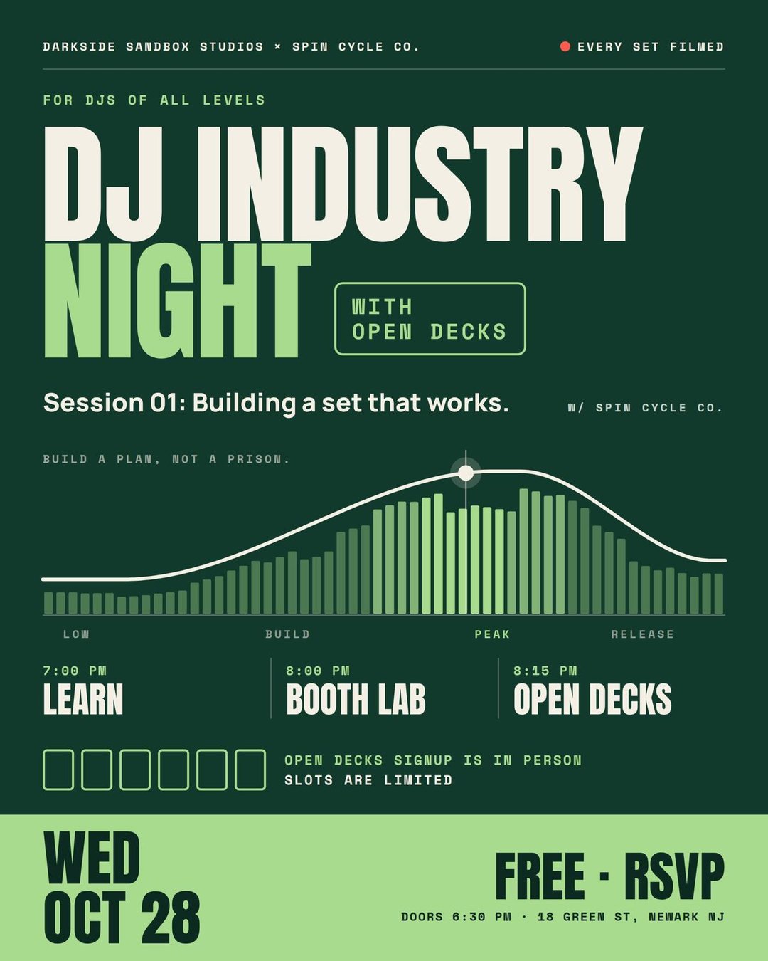 DJ Industry Night | Open Decks flyer