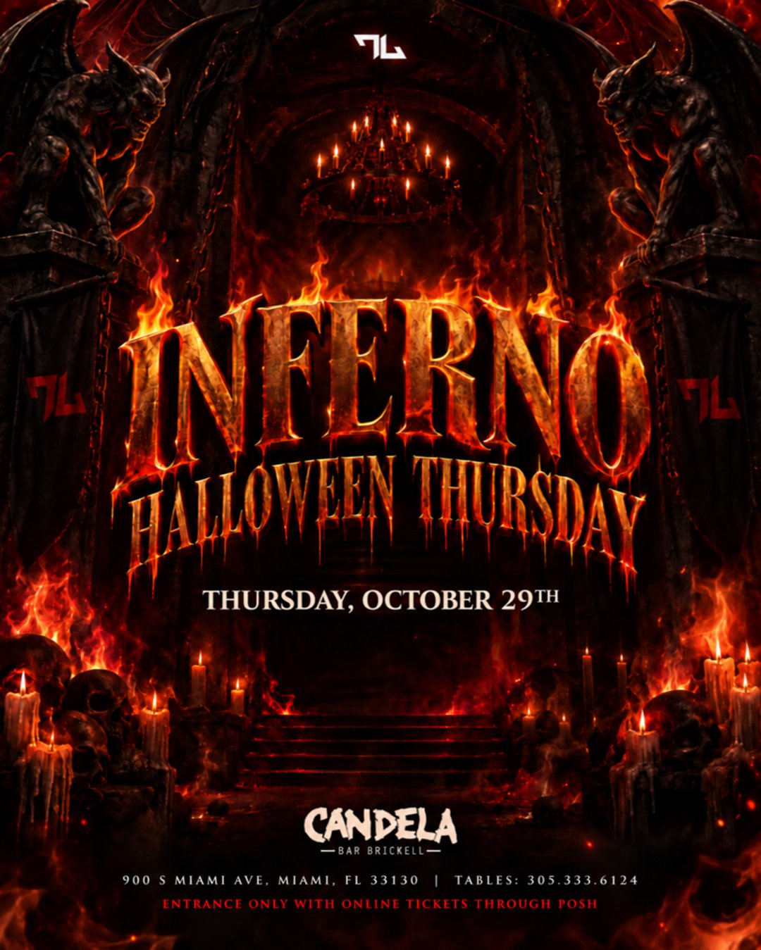 🎃THE INFERNO HALLOWEEN THURSDAY flyer