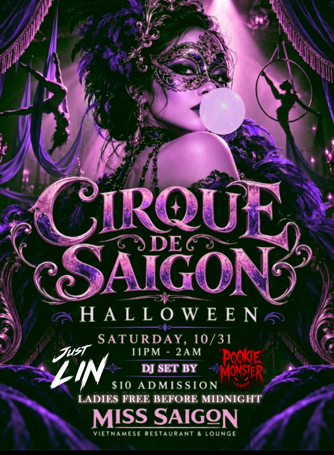 🎪 Cirque de Saigon Halloween 2026 🎪 flyer