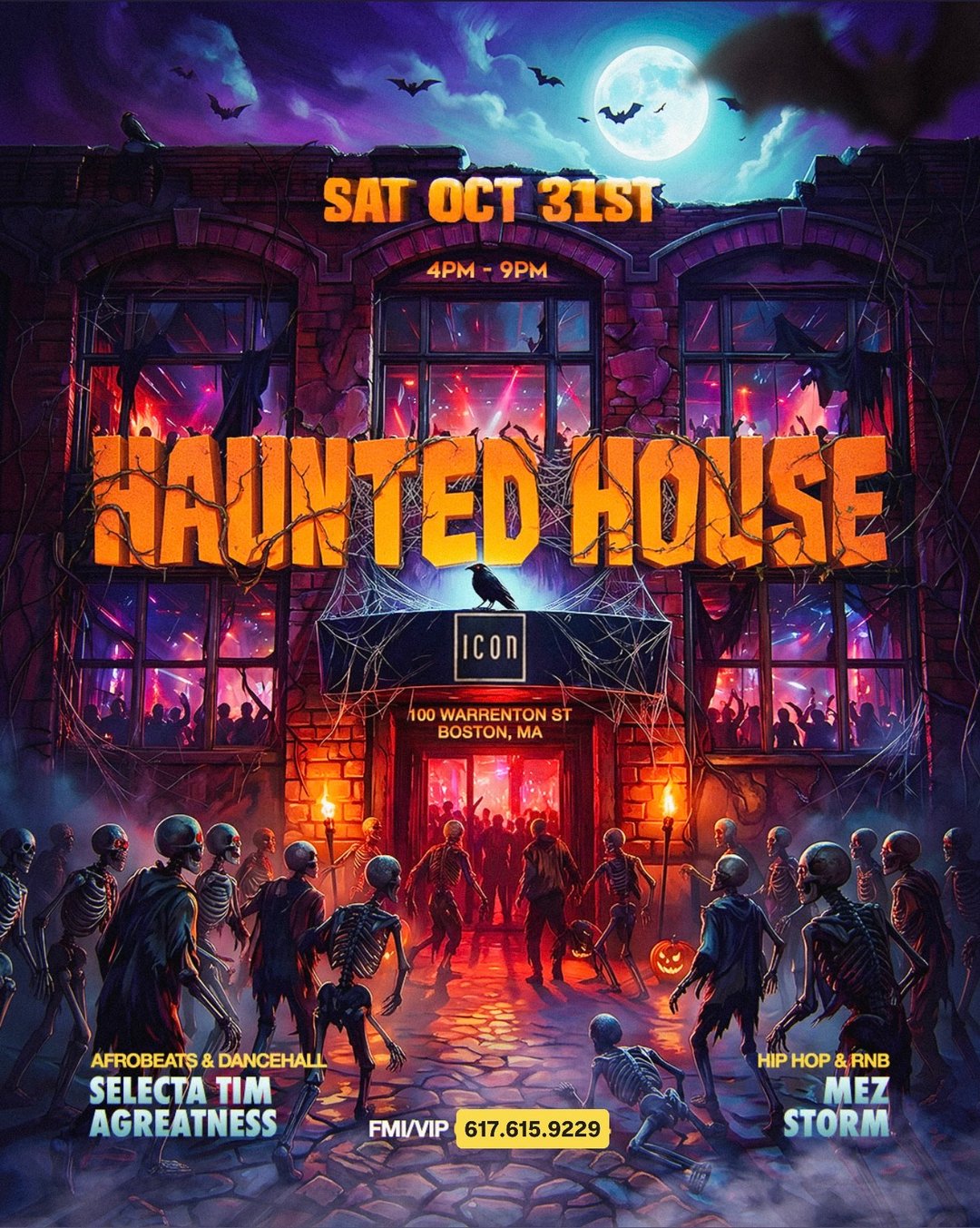 🏚️HAUNTED HOUSE🏚️@ ICON - FR🥶ST FGXzotix flyer
