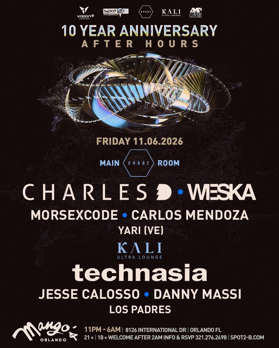 Festival afterparty friday TECHNASIA I CHARLES D flyer