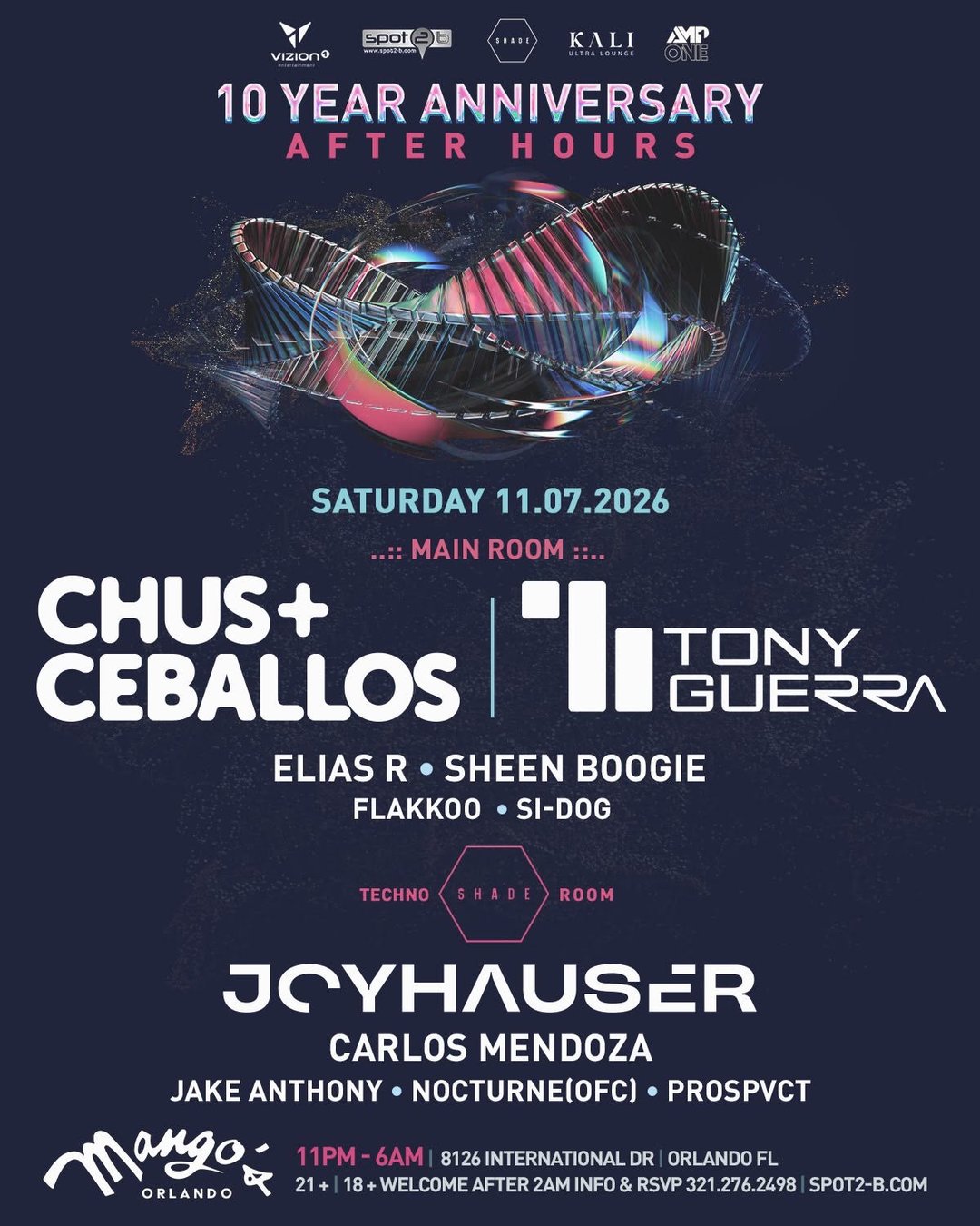 Festival Afterparty Saturday CHUS & CEBALLOS I TONY GUERRA I JOYHAUSER flyer