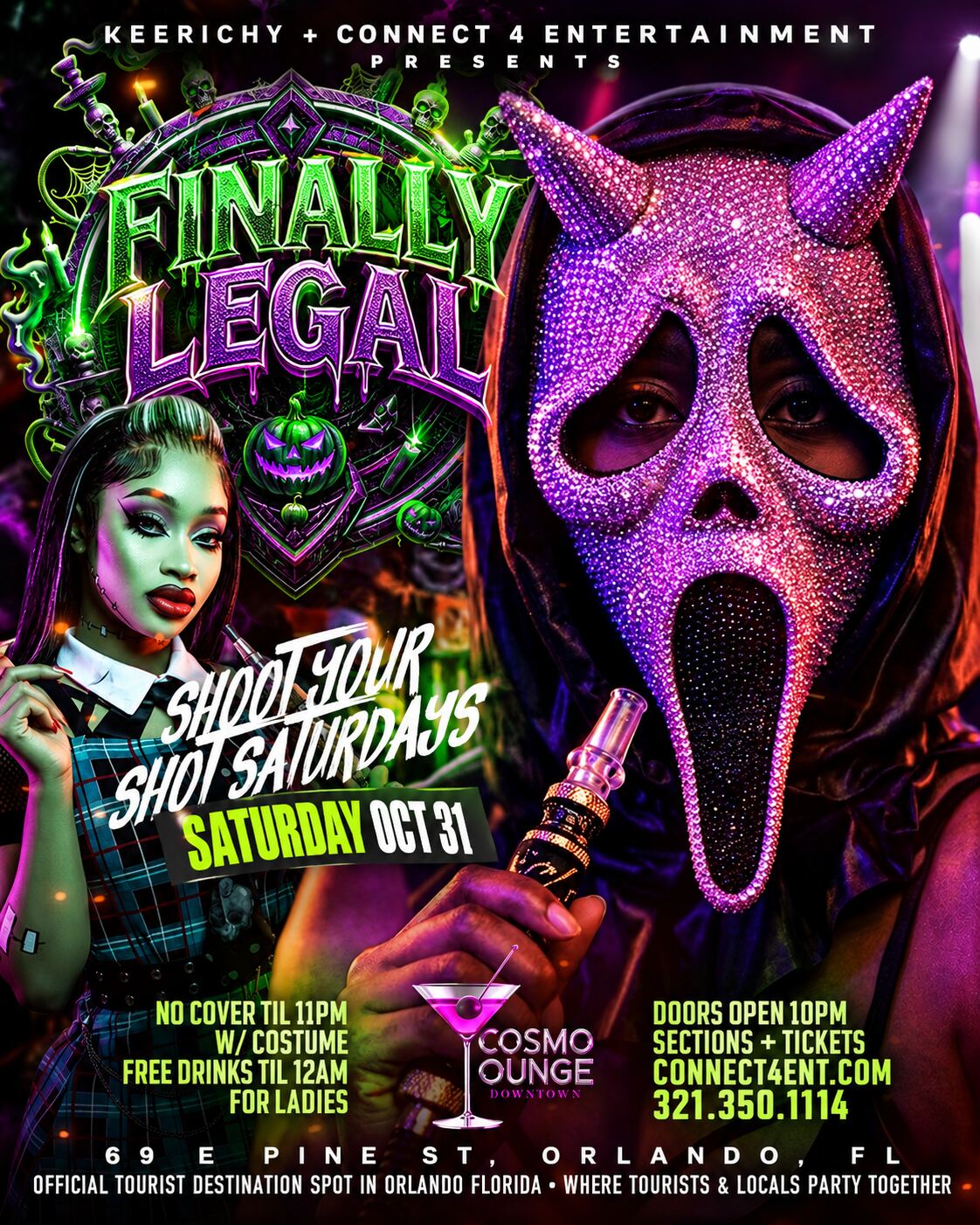 FINALLY LEGAL | HALLOWEEN EDITION flyer