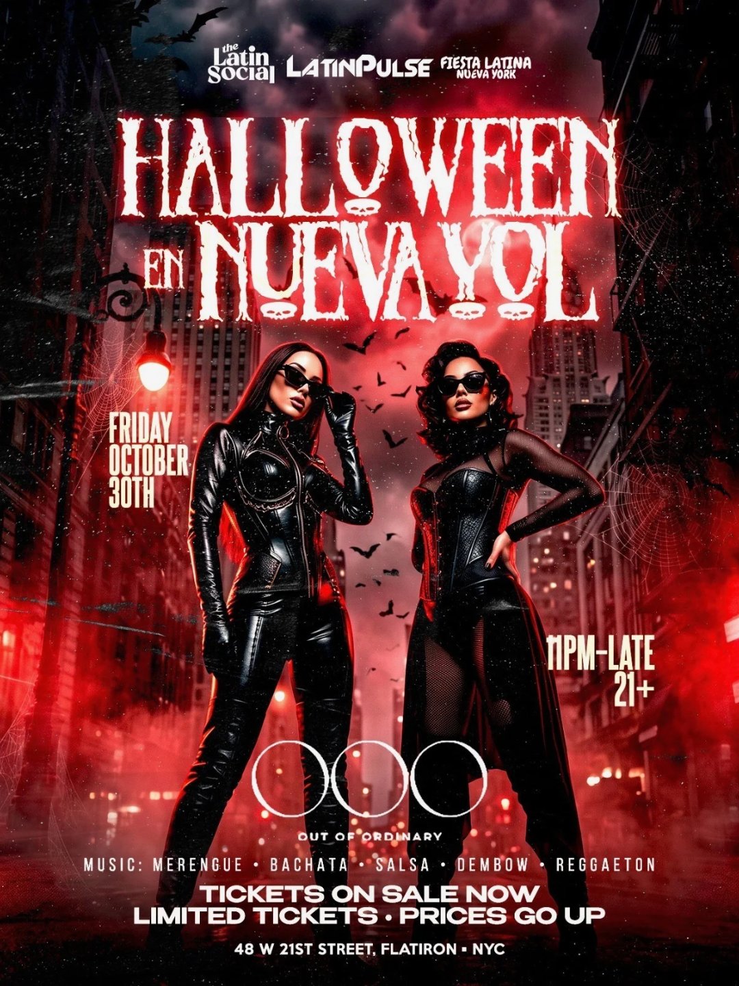 Fri, 10/30: Halloween NuevaYol Latin Fridays: DrinkUpinNYC at OOO Nightclub flyer