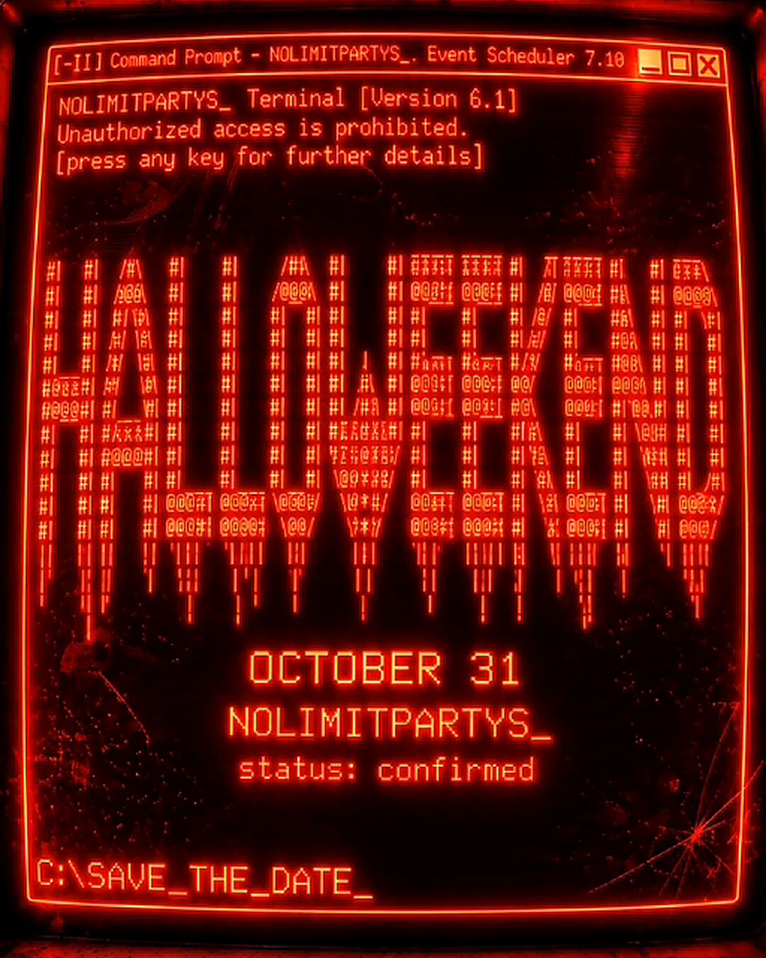 HALLOWEEKEND flyer