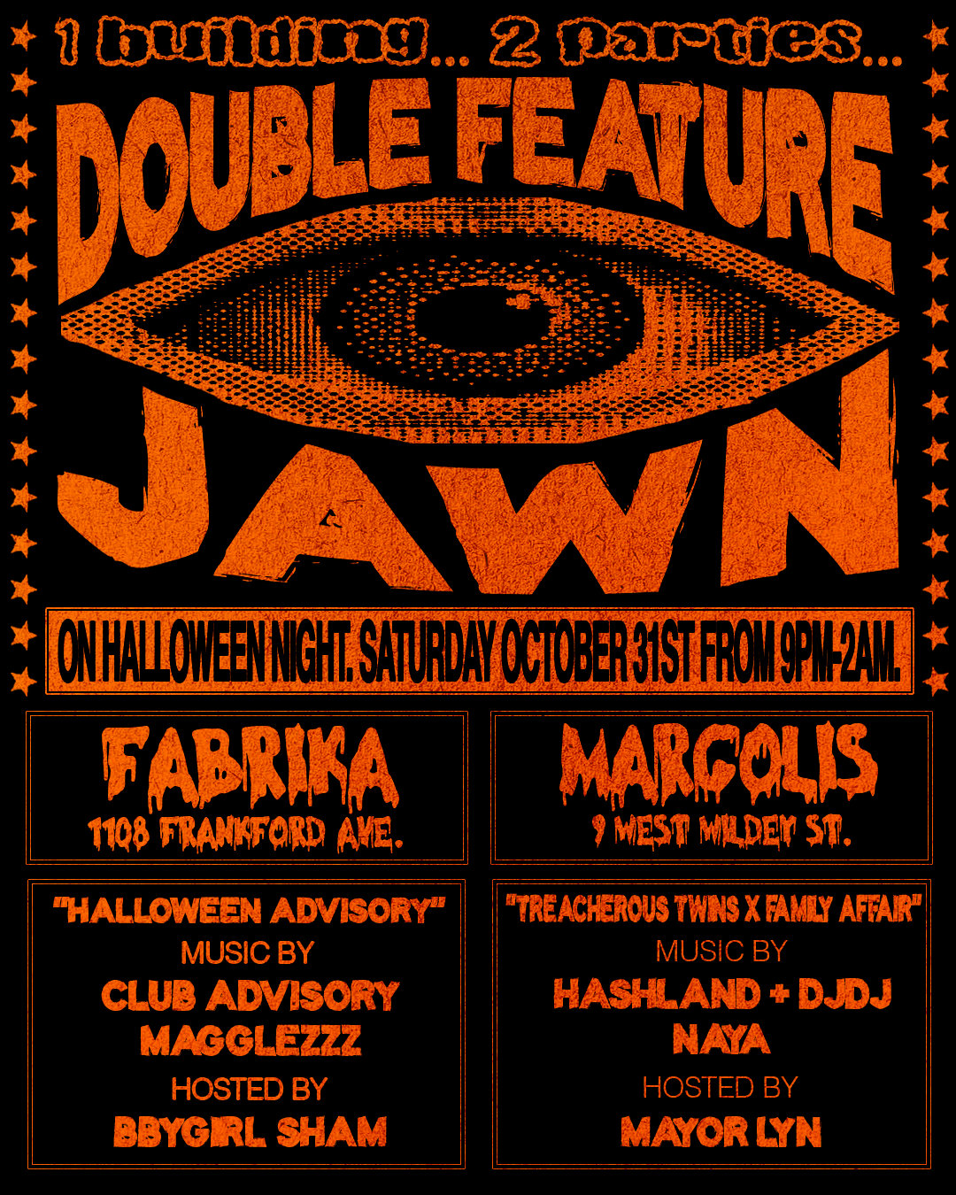 HALLOWEEN ADVISORY flyer