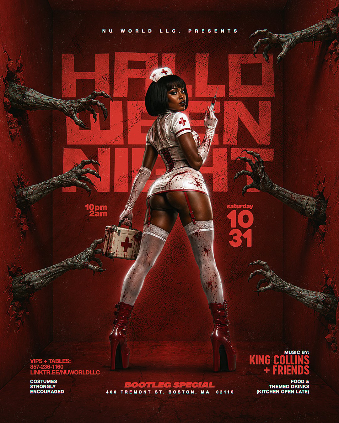 HALLOWEEN NIGHT AT BOOTLEG SPECIAL flyer
