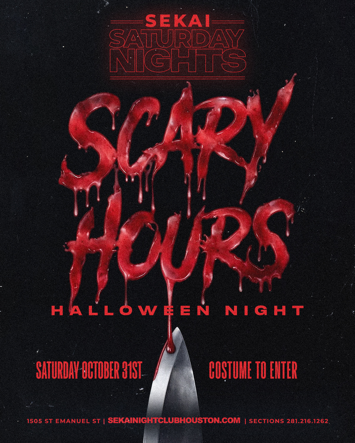 Halloween Night @sekaihtx Oct.31st  at 10pm flyer