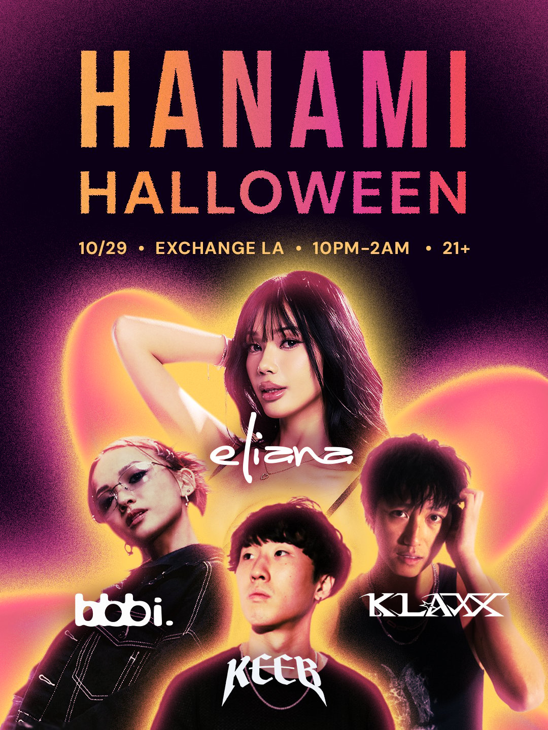 Hanami Halloween @ Exchange LA 🌸 flyer
