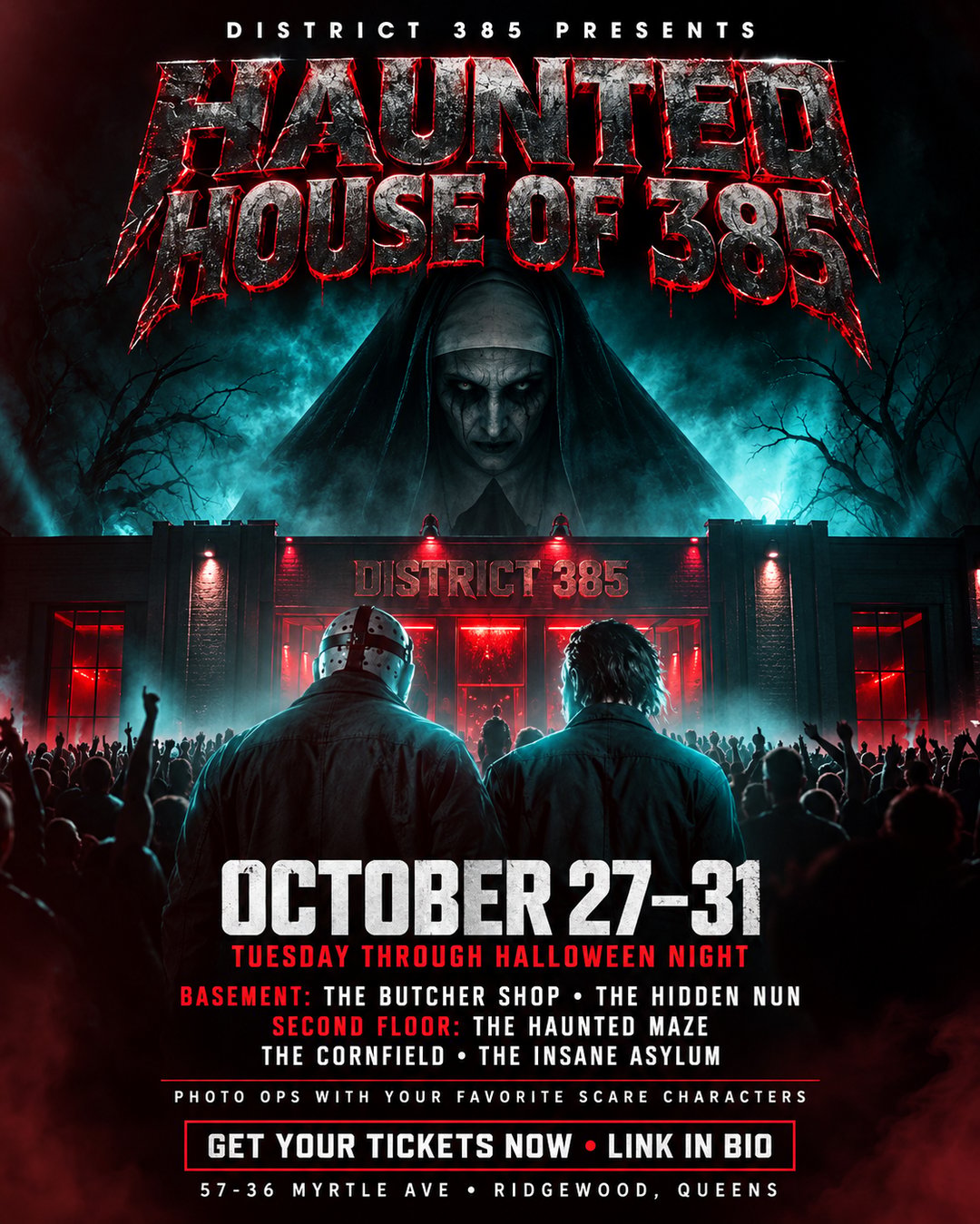 HAUNTED HOUSE OF 385 flyer