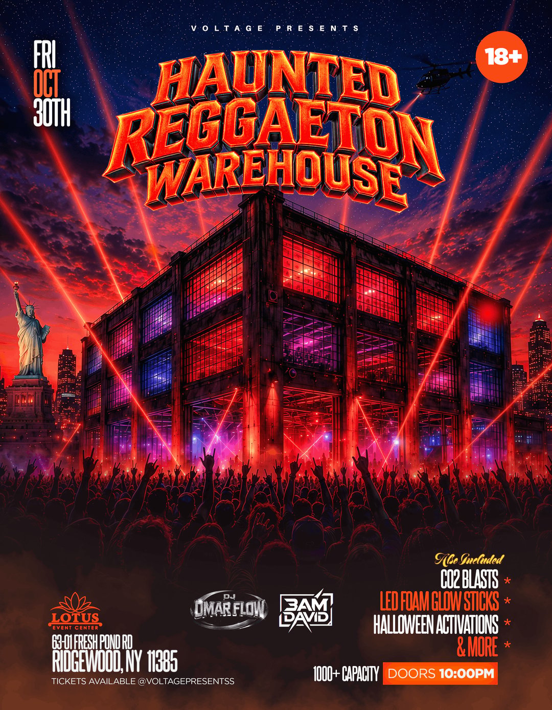 HAUNTED REGGAETON WAREHOUSE (18+) flyer