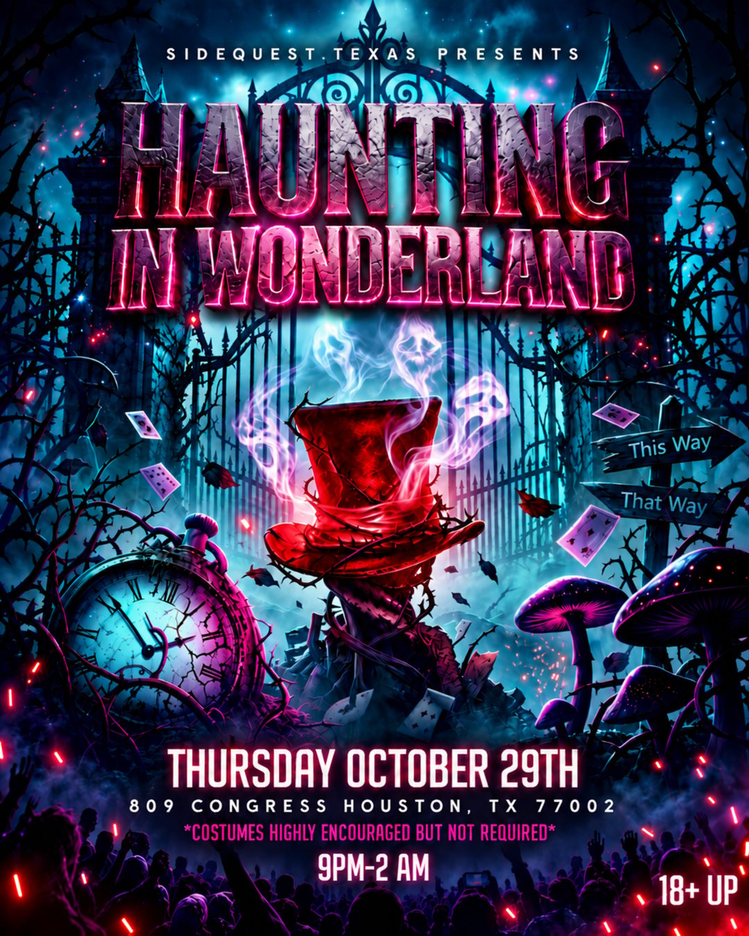 HAUNTING IN WONDERLAND flyer
