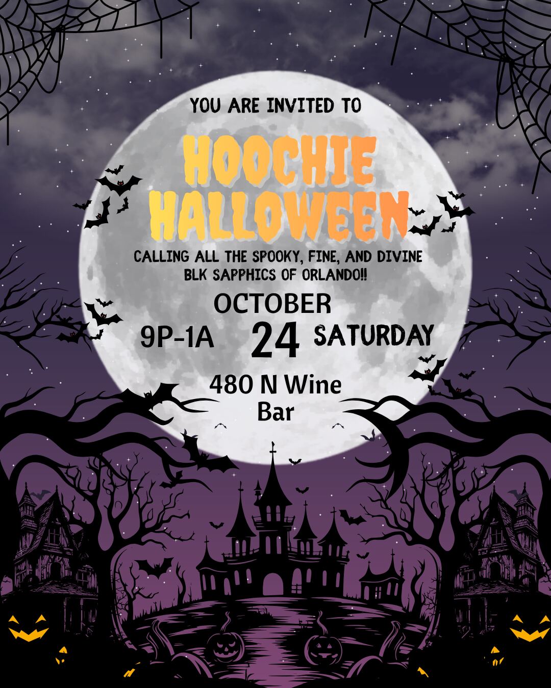 Hoochie Halloween flyer
