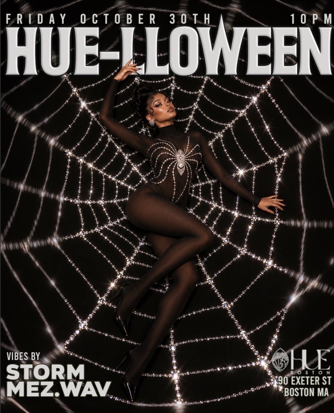 HUE-LLOWEEN COSTUME PARTY flyer