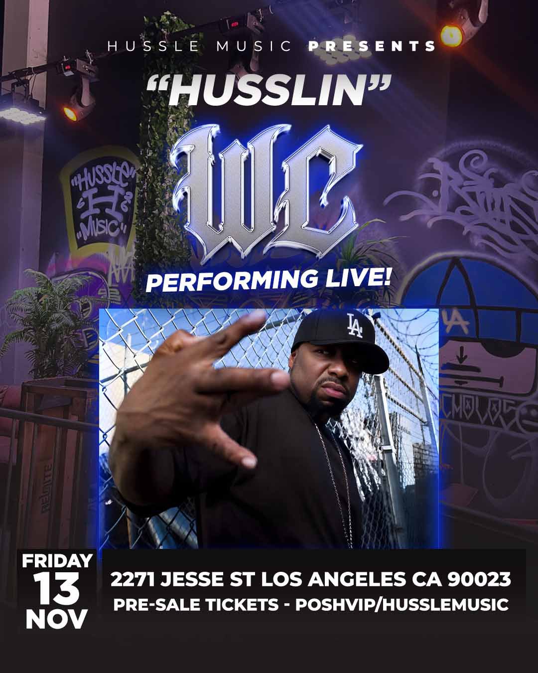 Hussle Music “Hustlin” flyer