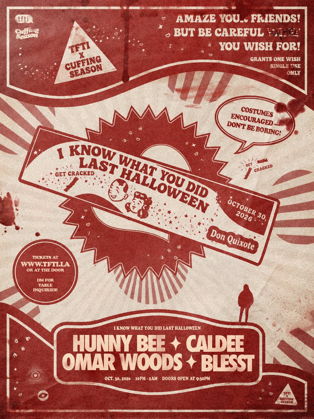 I KNOW WHAT YOU DID LAST HALLOWEEN | 10.30 flyer