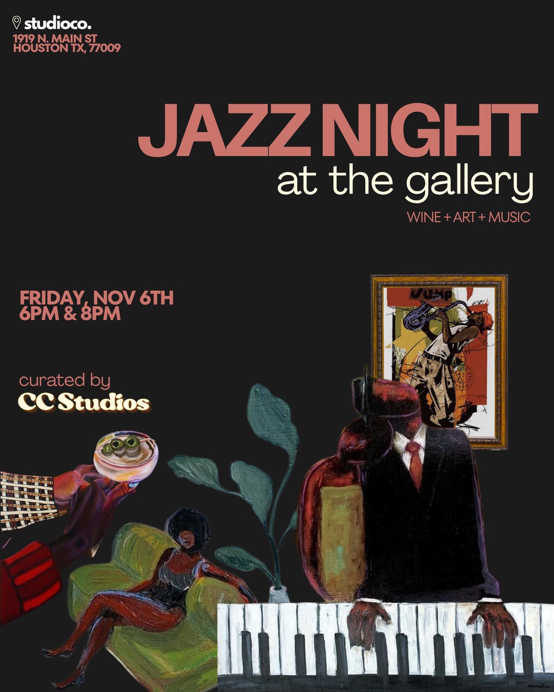 Jazz Night at the Gallery flyer