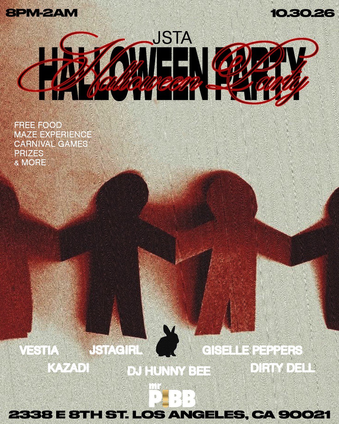 JSTAHALLOWEEN PARTY flyer