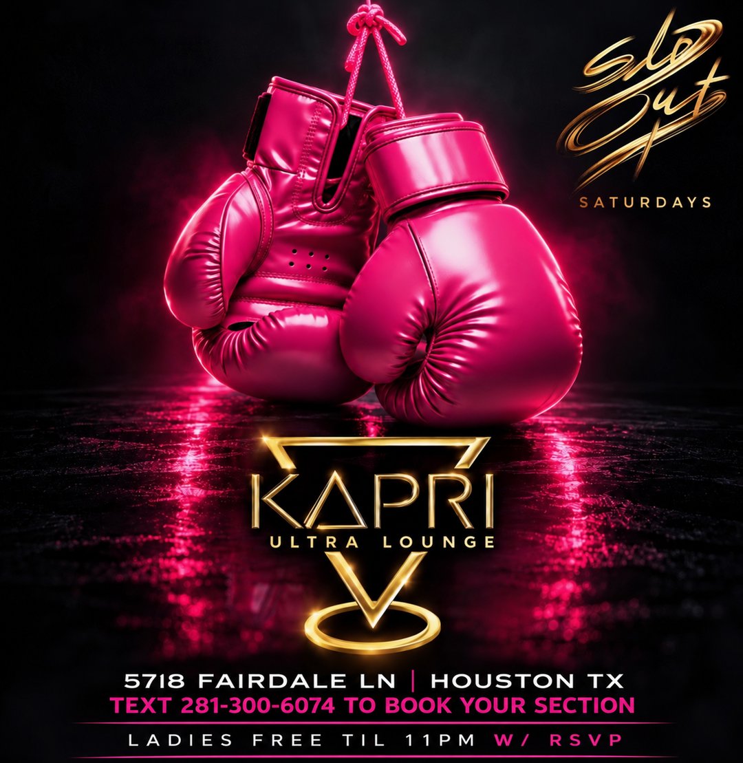 Kapri Ultra Lounge Saturdays — Section Reservations flyer