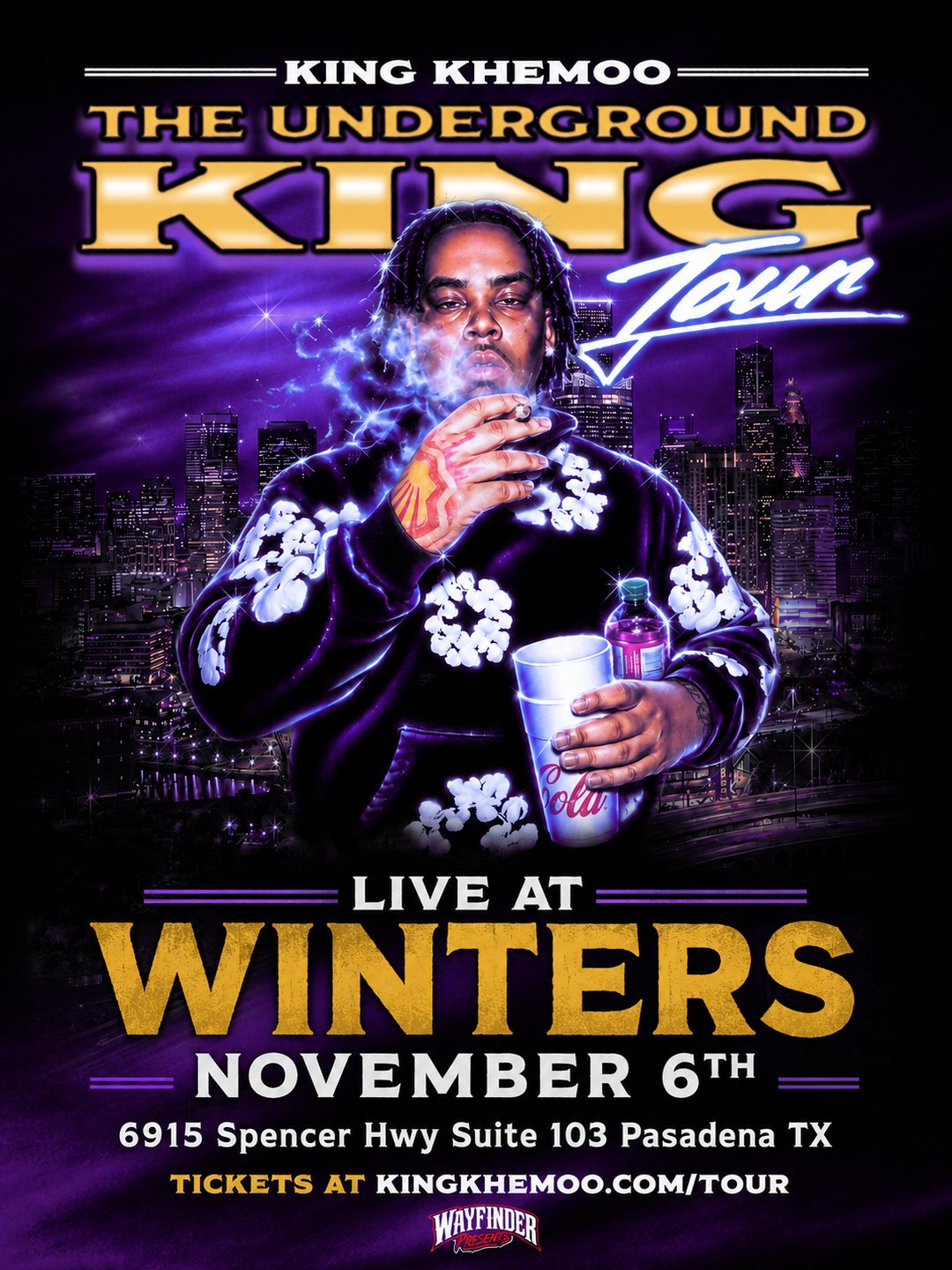 KING KHEMOO: THE UNDERGROUND KING TOUR flyer