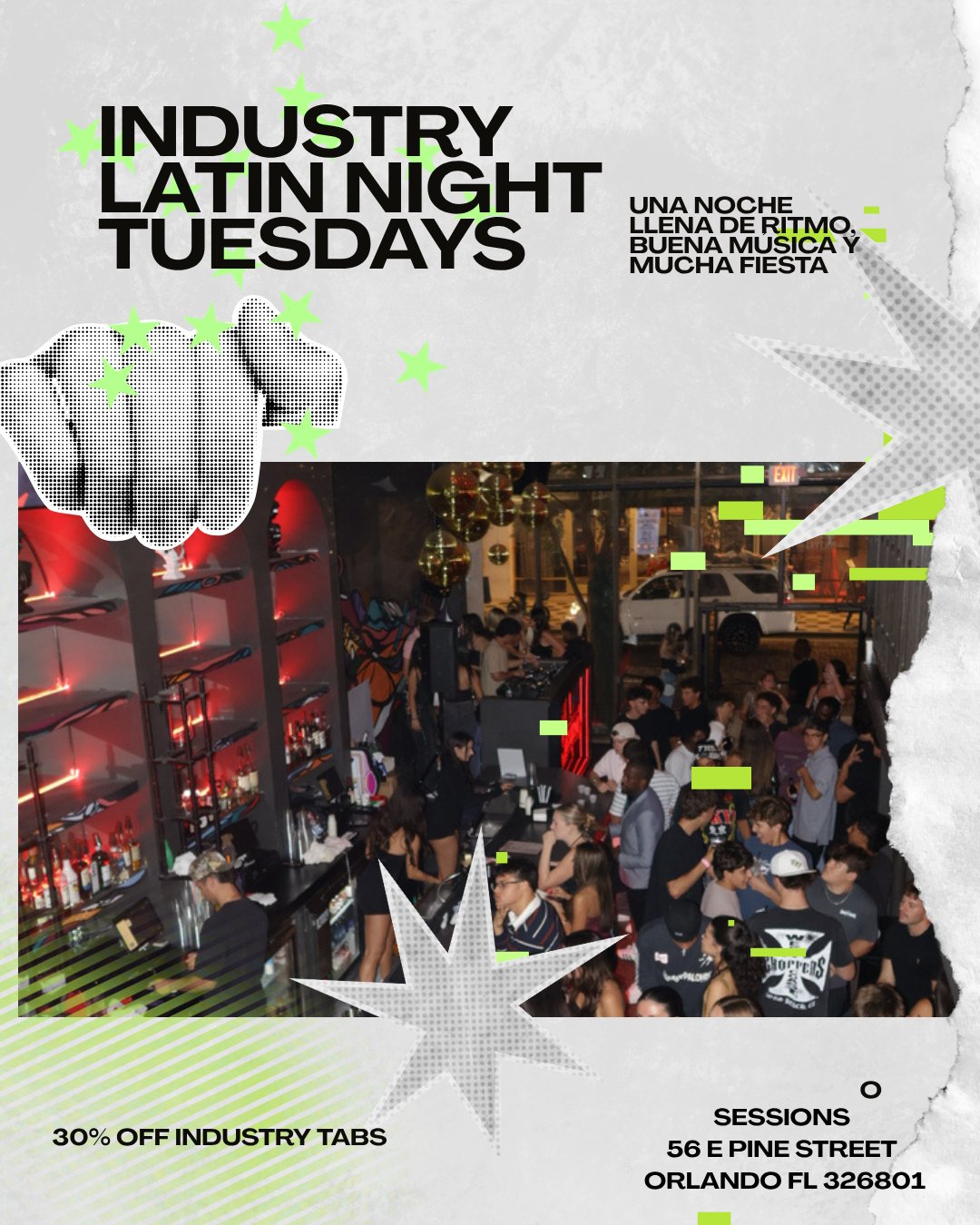 Latin Industry Night FREE 21+ RSVP flyer