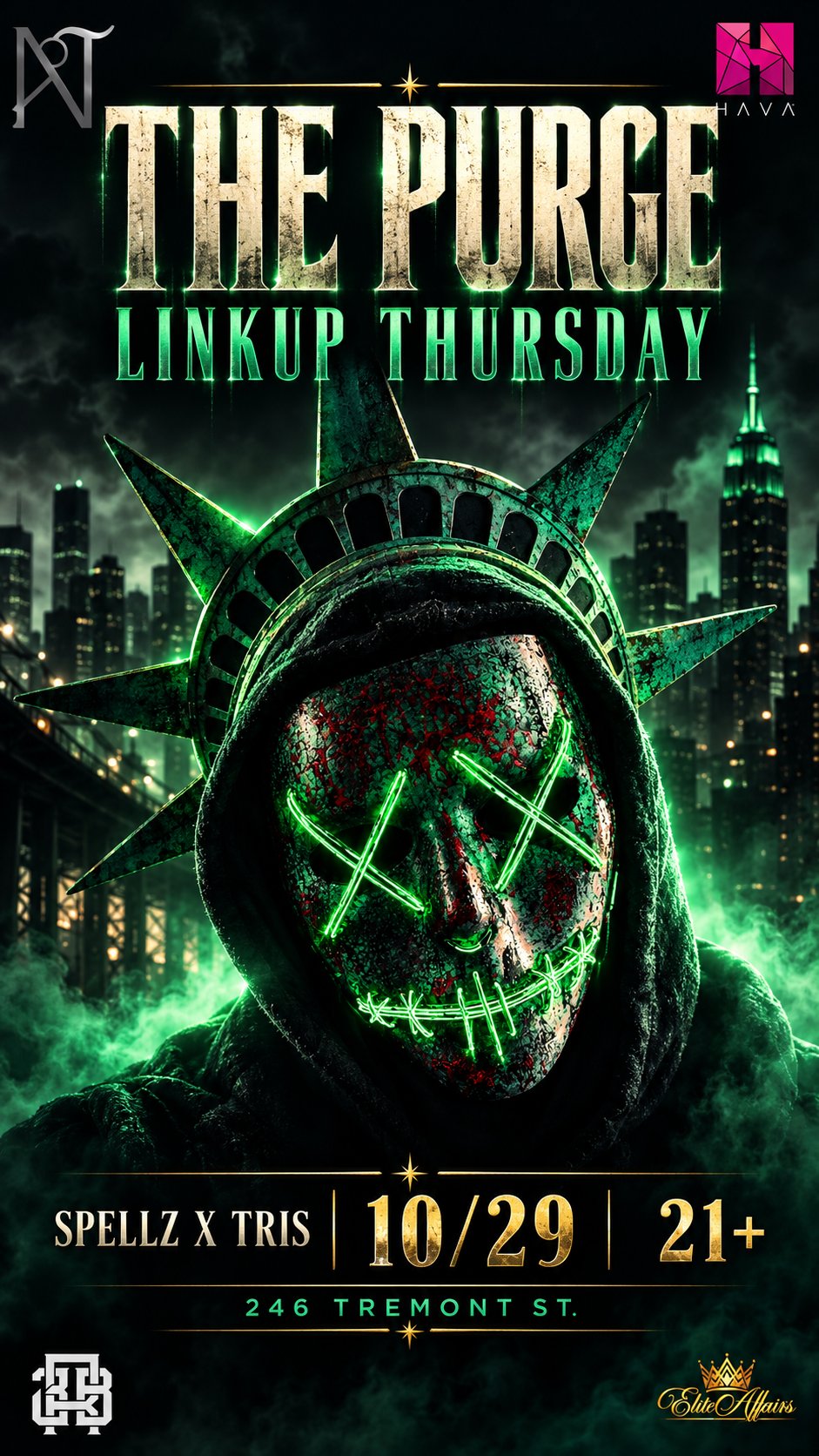 LINK UP THURSDAY: THE PURGE(ELITE AFFAIRS) flyer