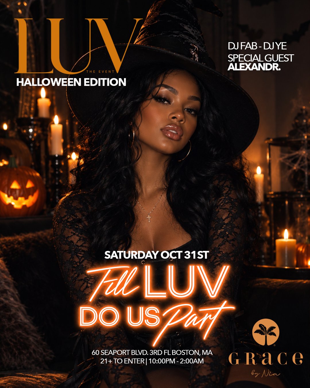 LUV THE EVENT @ GRACE BY NIA flyer
