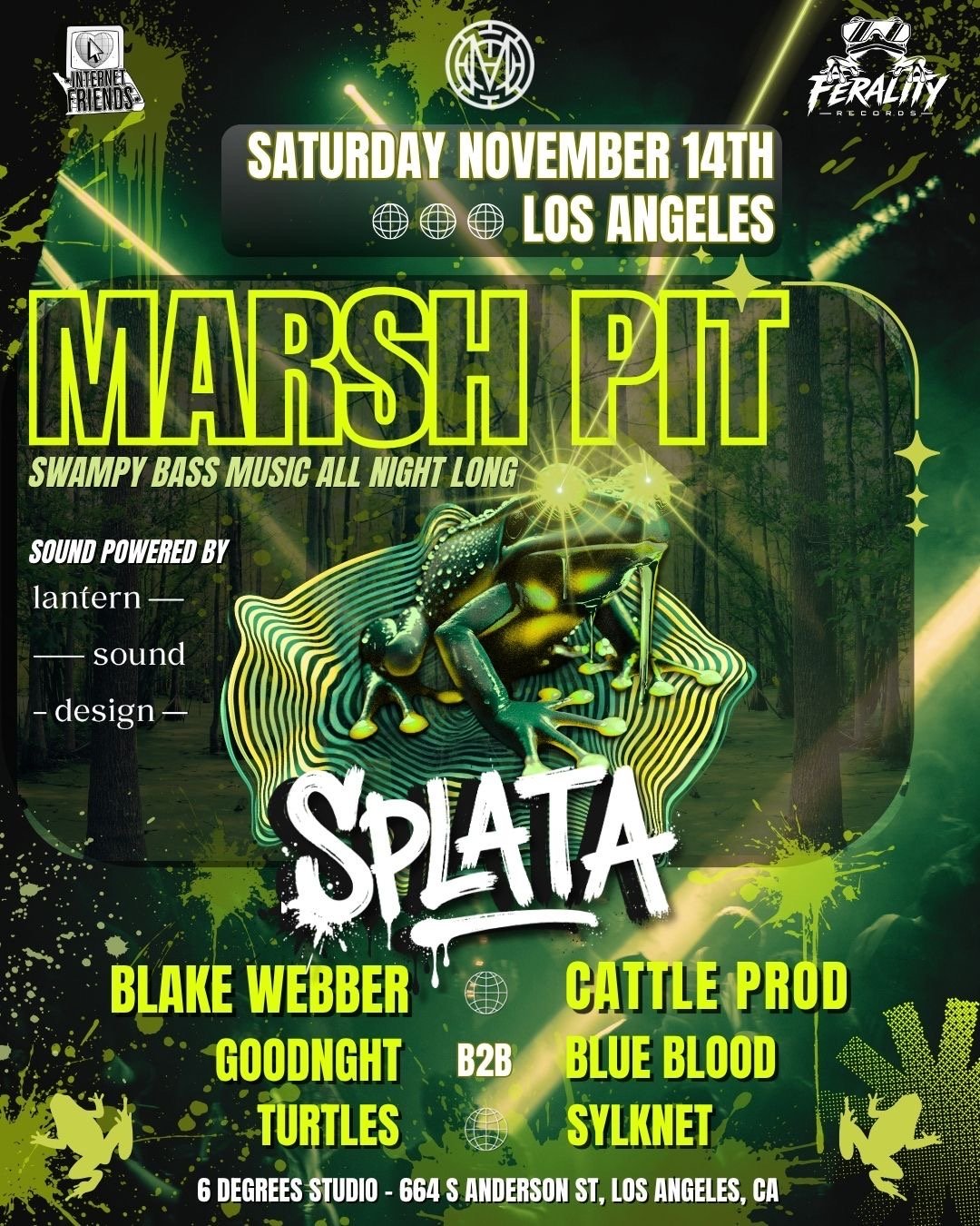 MARSH PIT featuring SPLATA Arts District, Los Angeles flyer