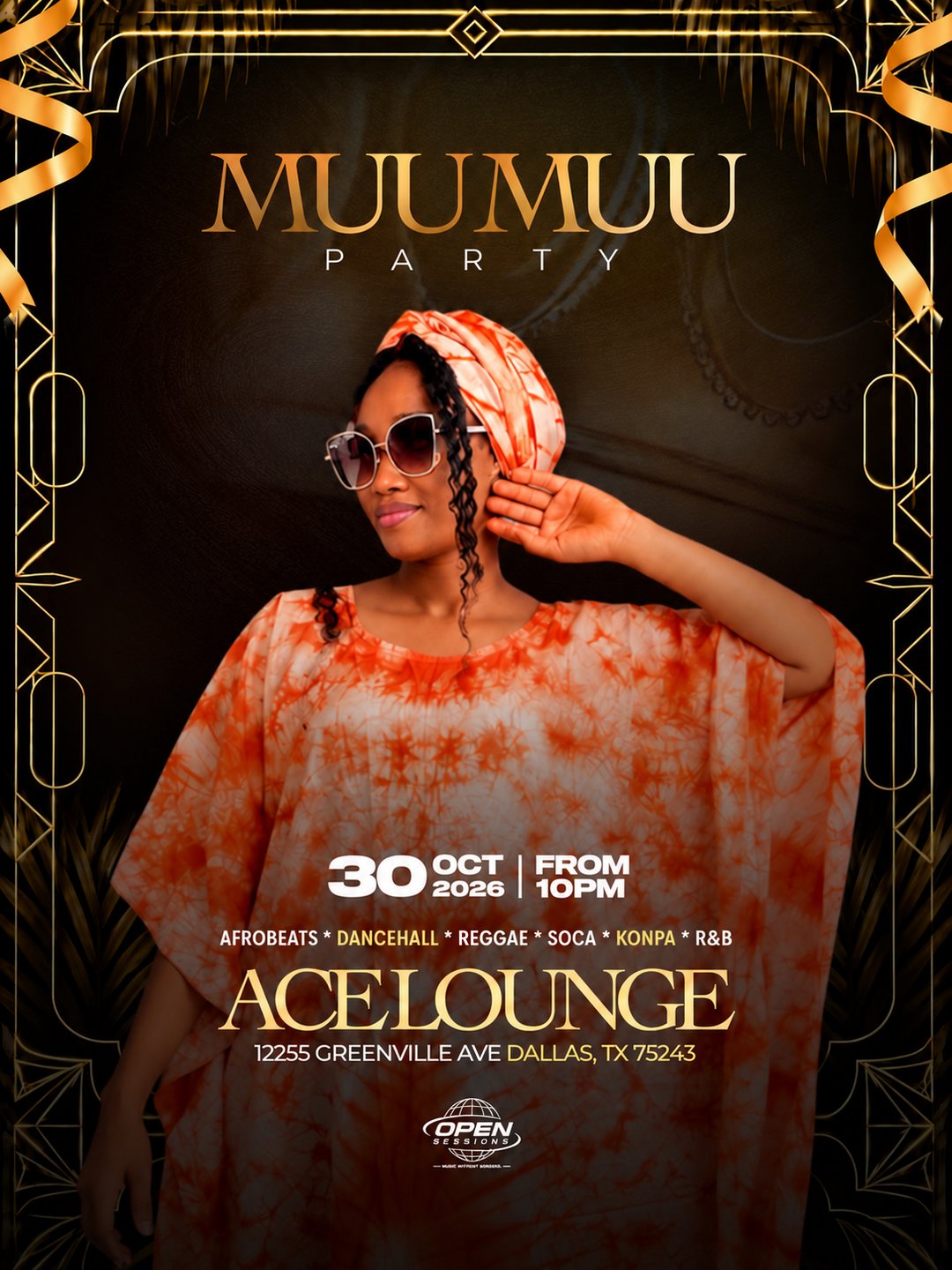 Muu Muu Party Dallas | Afrobeats, Dancehall, Reggae, Soca, Konpa & R&B | flyer