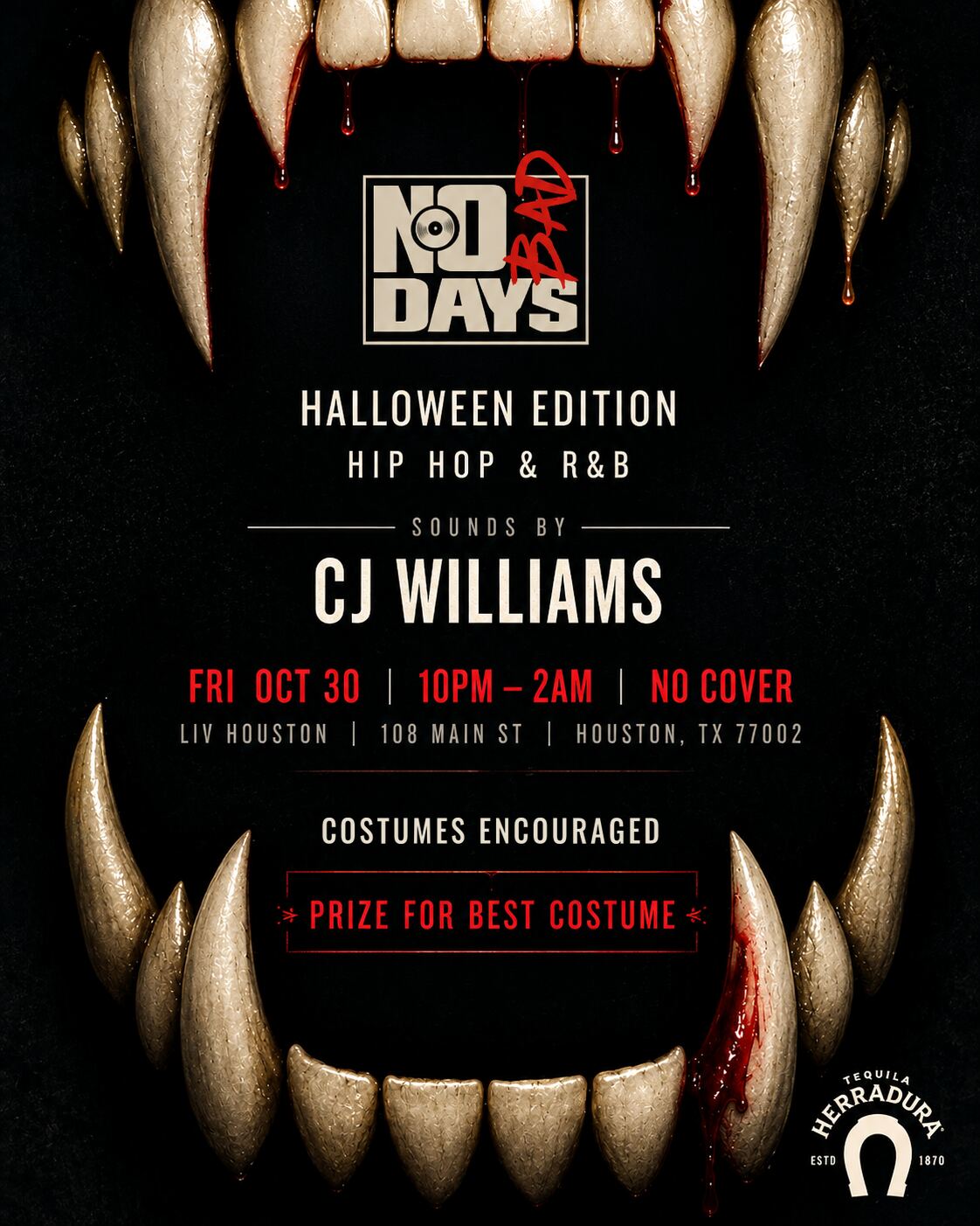 NO BAD DAYS (HALLOWEEN EDITION) flyer