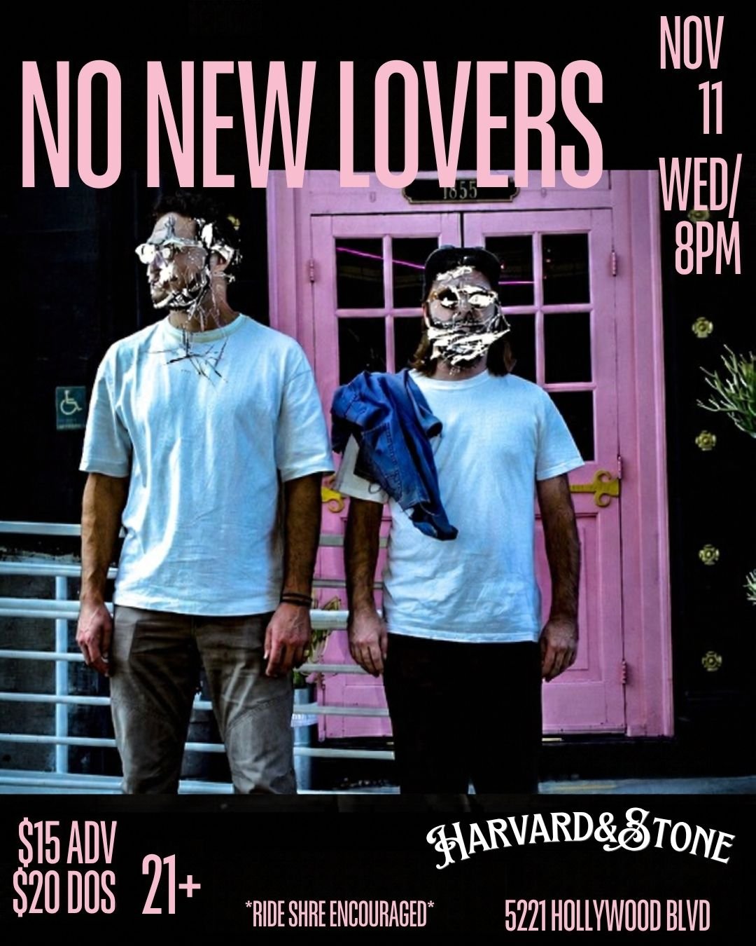 NO NEW LOVERS release show and tour kick off party. flyer