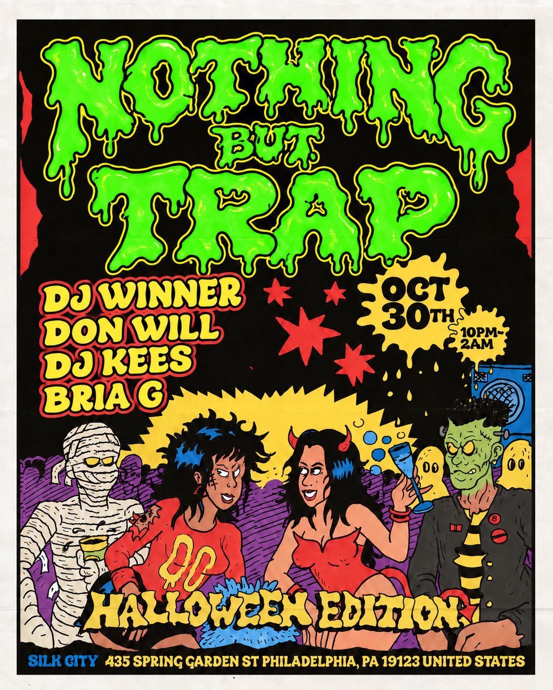 NOTHING BUT TRAP 🎃 | Halloween Costume Party flyer